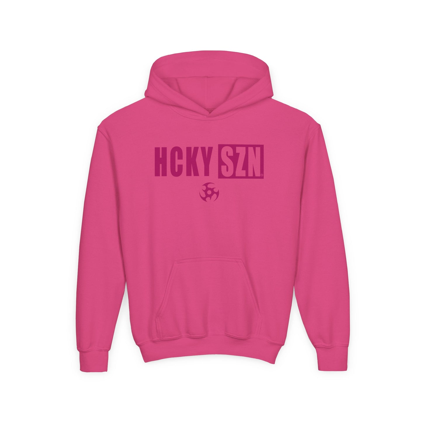 Youth HCKY SZN (Raspberry Logo) Hooded Sweatshirt - Various Colors