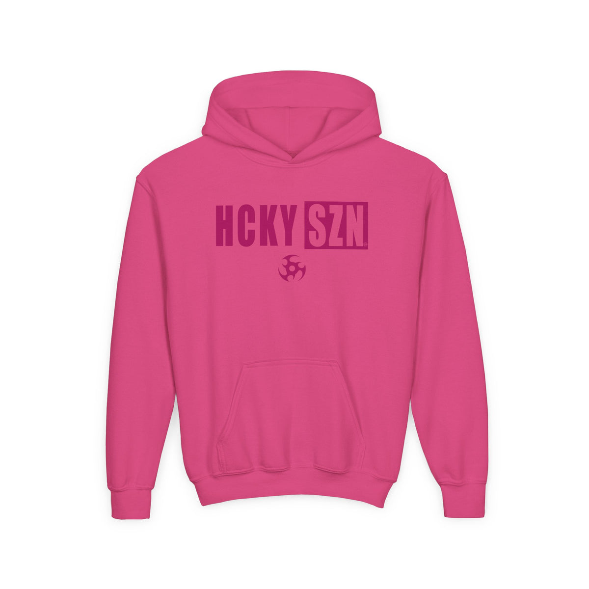 Youth HCKY SZN (Raspberry Logo) Hooded Sweatshirt - Various Colors