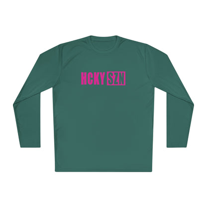 HCKY SZN Performance Long Sleeve Tee (Hot Pink Logo) - Various Colors