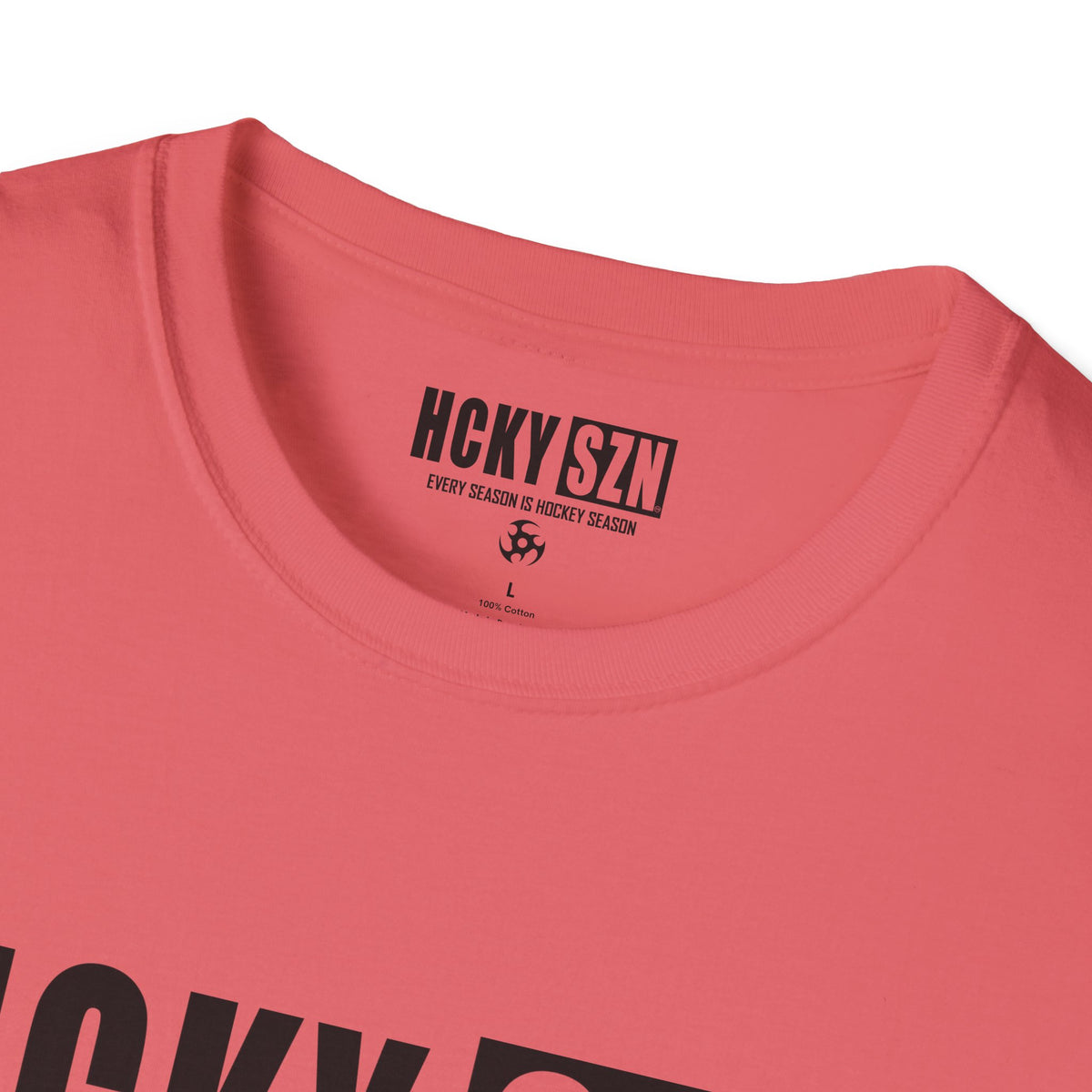 HCKY SZN Softstyle Tee Shirt (Coral Silk)