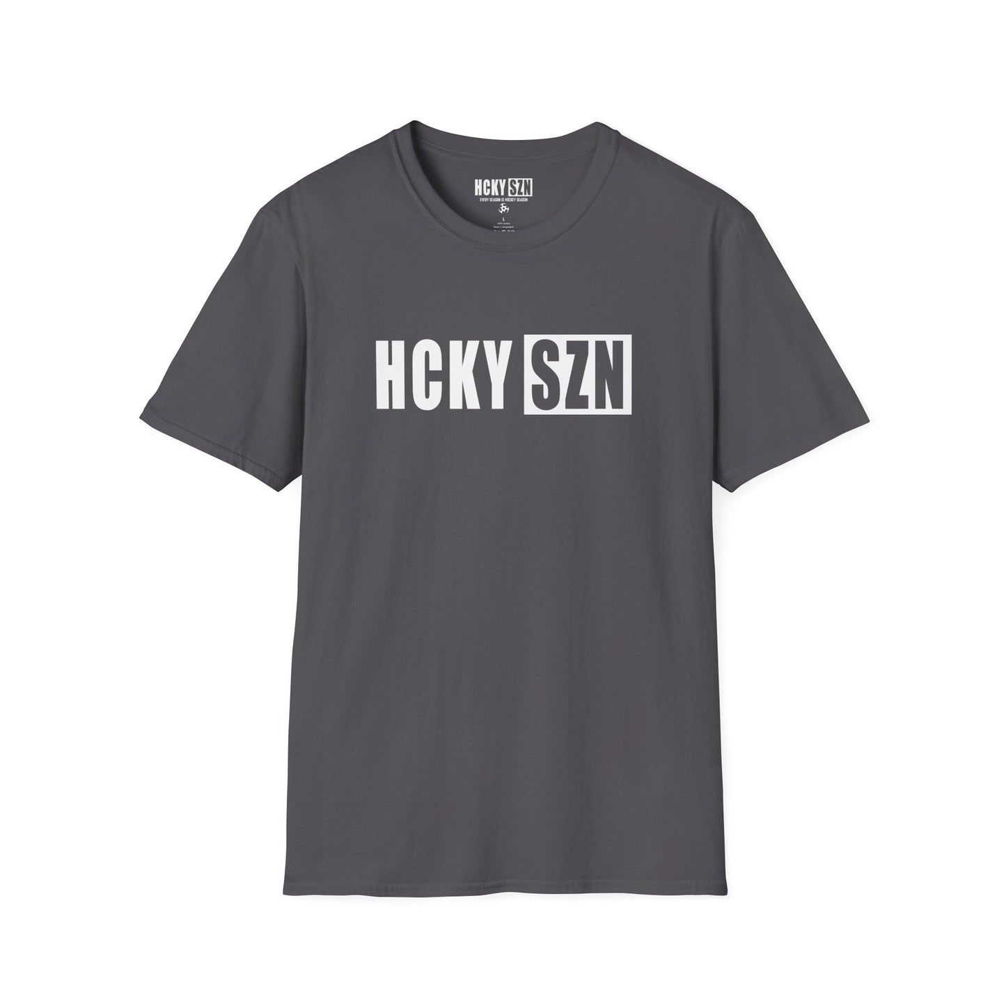 HCKY SZN Softstyle Tee Shirt (Charcoal)