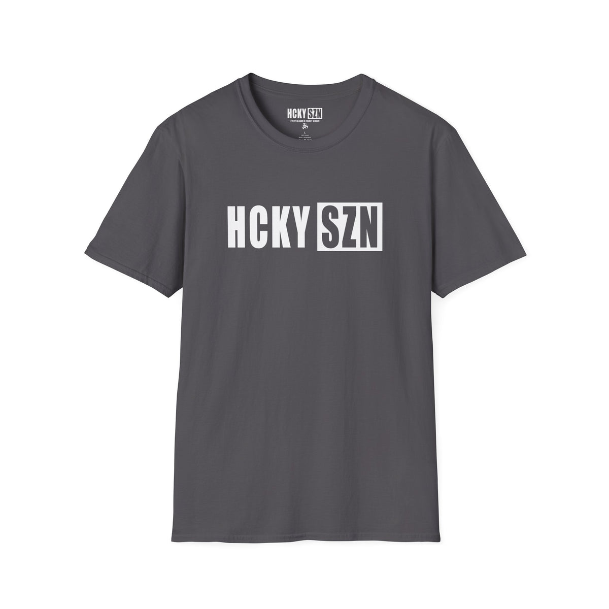 HCKY SZN Softstyle Tee Shirt (Charcoal)