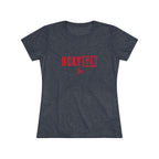 Women’s Hockey Vibe Triblend Tee (Red Logo)