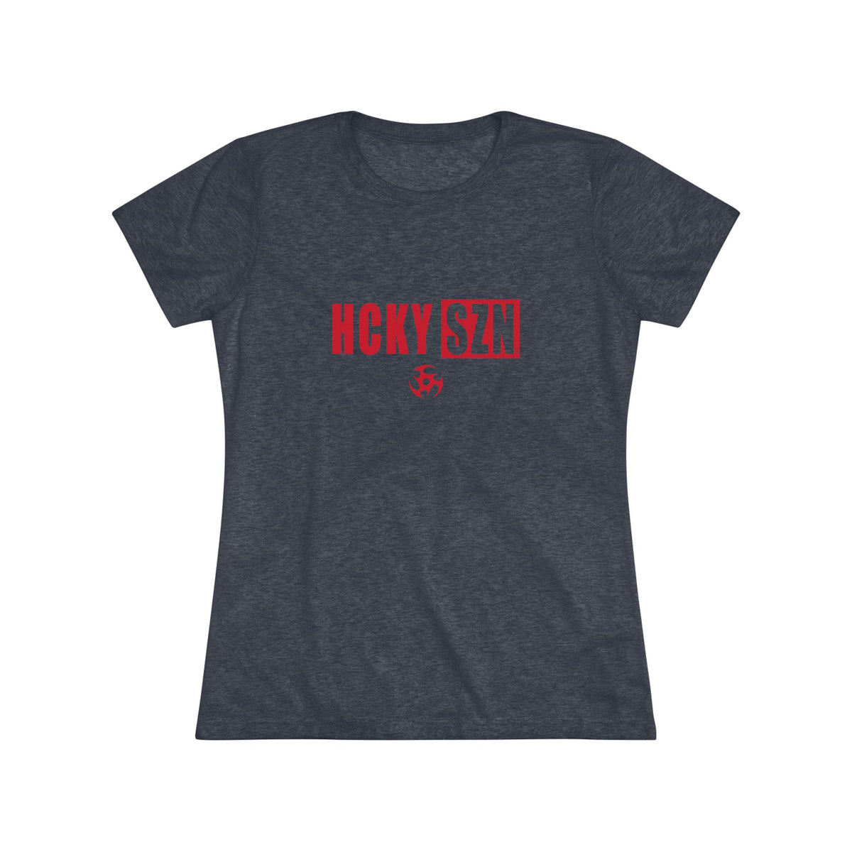 Women’s Hockey Vibe Triblend Tee (Red Logo)