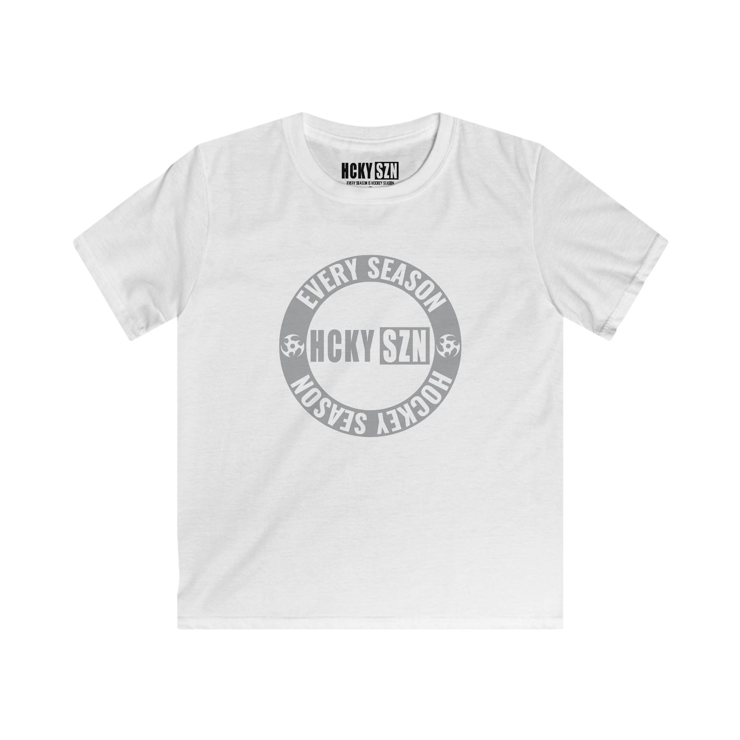 Youth Circle SZN Softstyle Tee (Grey Logo) - Various Colors