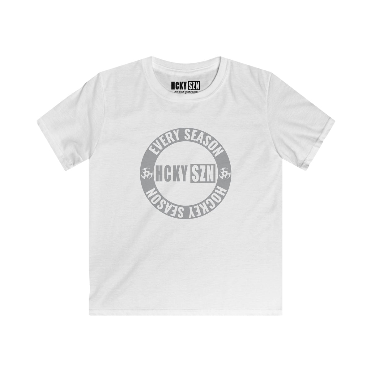 Youth Circle SZN Softstyle Tee (Grey Logo) - Various Colors