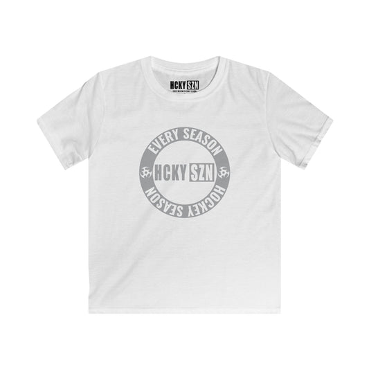 Youth Circle SZN Softstyle Tee (Grey Logo) - Various Colors