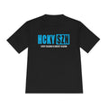 HCKYSZN Every Season Adult Performance Tee - Black/Sky Blue