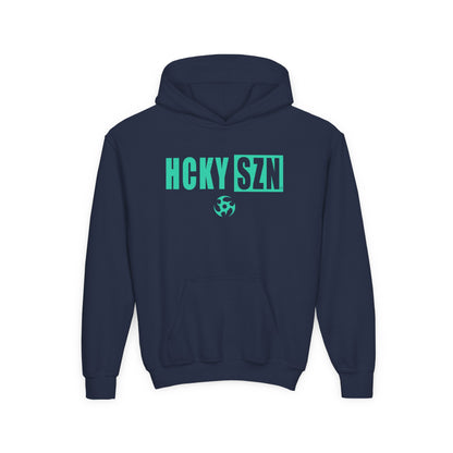 Youth HCKY SZN (Seafoam Logo) Hooded Sweatshirt - Various Colors