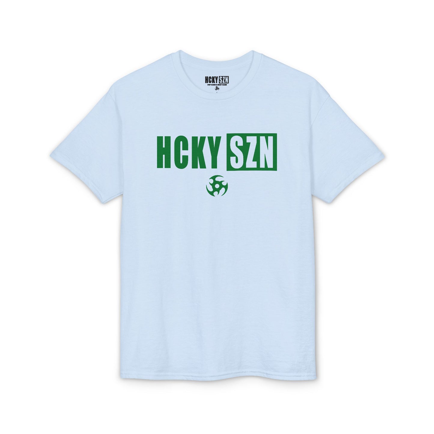 HCKY SZN Simple Star DryBlend Tee Shirt (Green Logo) - Various Colors
