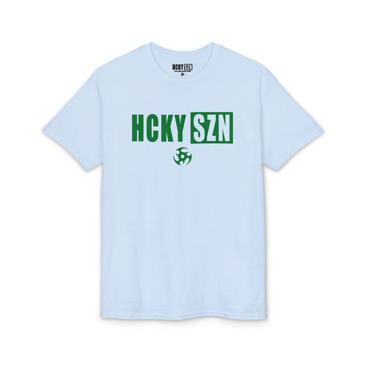 HCKY SZN Simple Star DryBlend Tee Shirt (Green Logo) - Various Colors