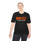 HCKYSZN Every Season Adult Performance Tee - Black/Orange