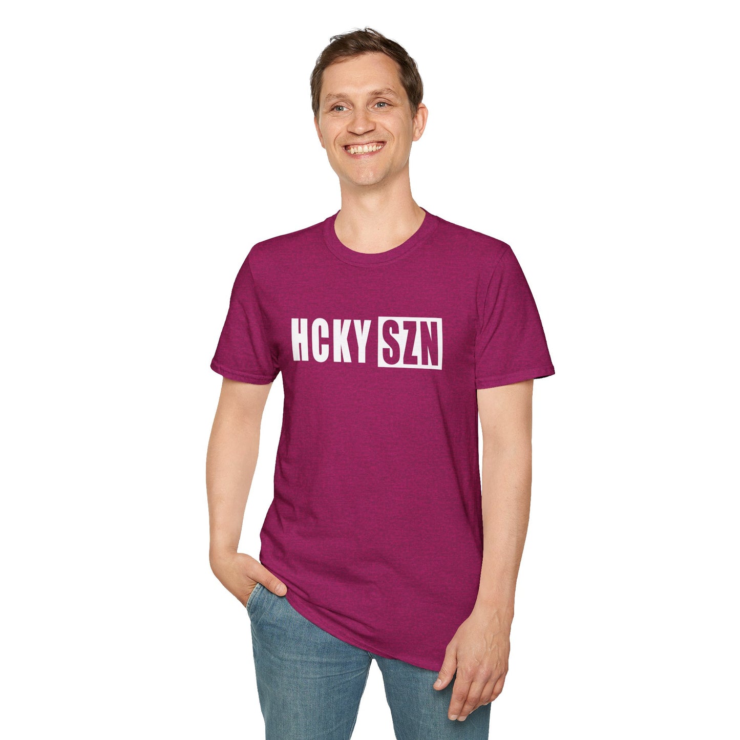 HCKY SZN Softstyle Tee Shirt (Antique Helliconia)