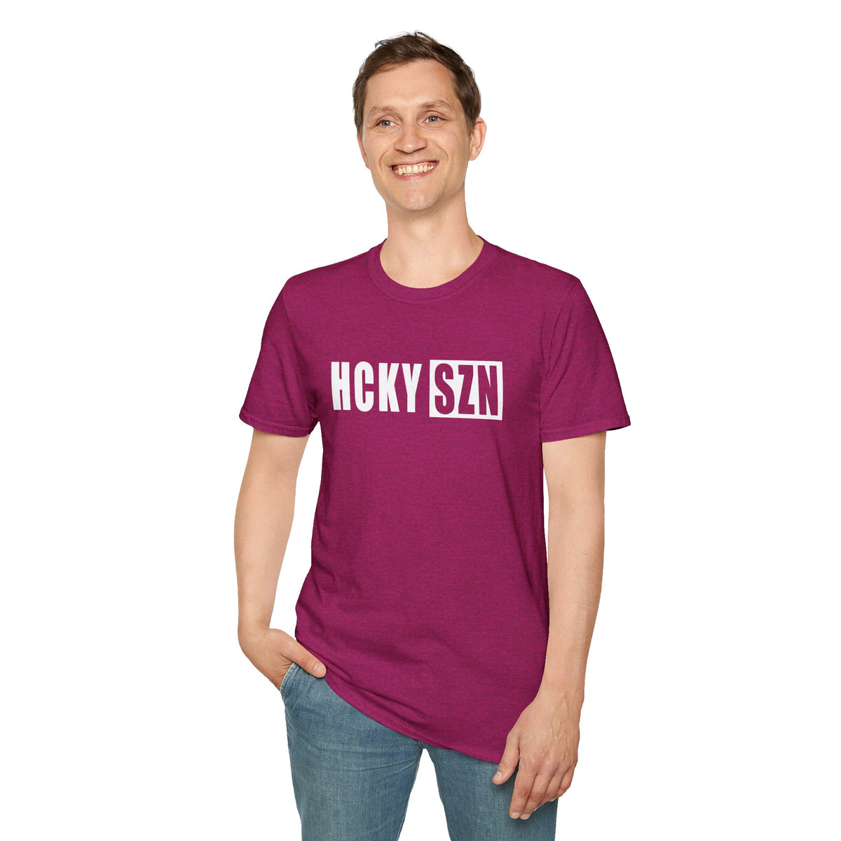 HCKY SZN Softstyle Tee Shirt (Antique Helliconia)