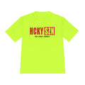 HCKYSZN (Deke Dangle) Adult Performance Tee - Neon Yellow/Red/Black