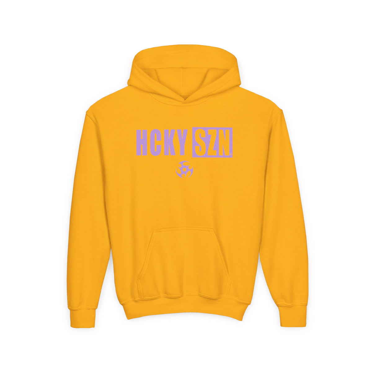 Youth HCKY SZN (Lavender Logo) Hooded Sweatshirt - Various Colors