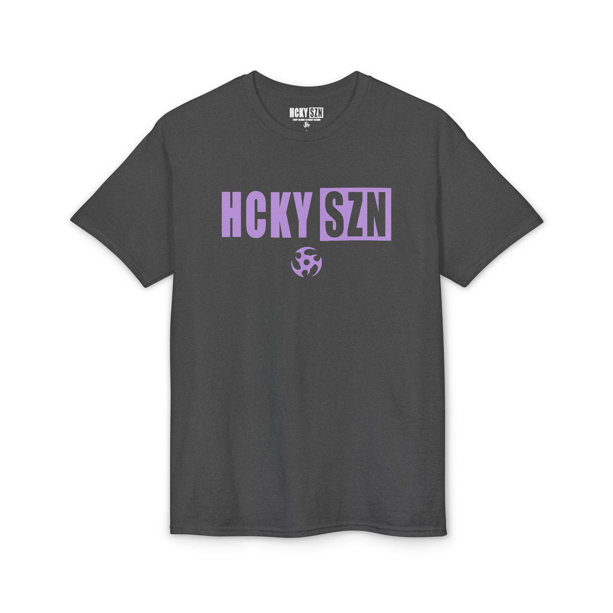 HCKY SZN Simple Star DryBlend Tee Shirt (Lavender Logo) - Various Colors