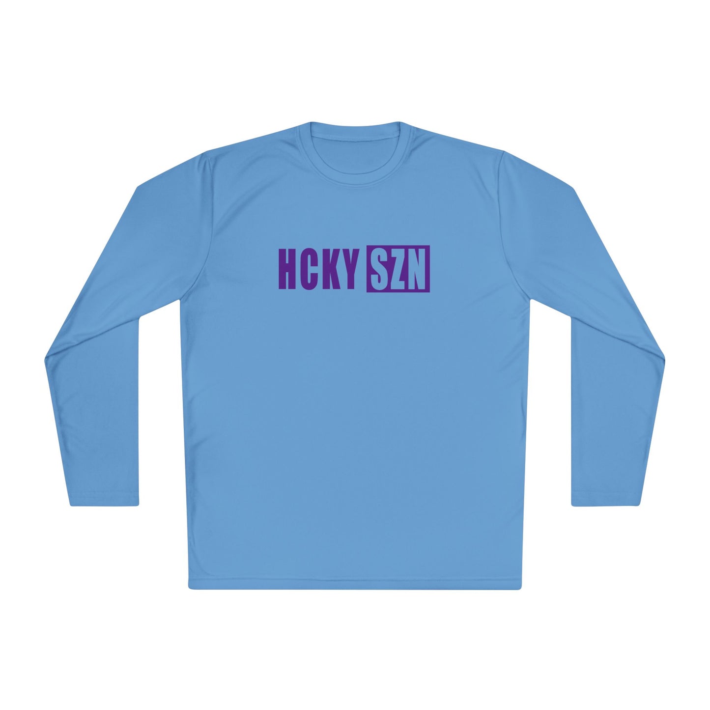 HCKY SZN Performance Long Sleeve Tee (Purple Logo) - Various Colors
