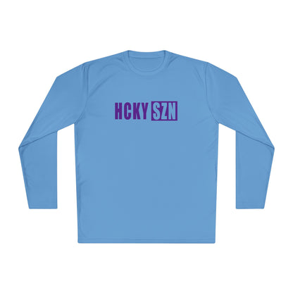 HCKY SZN Performance Long Sleeve Tee (Purple Logo) - Various Colors
