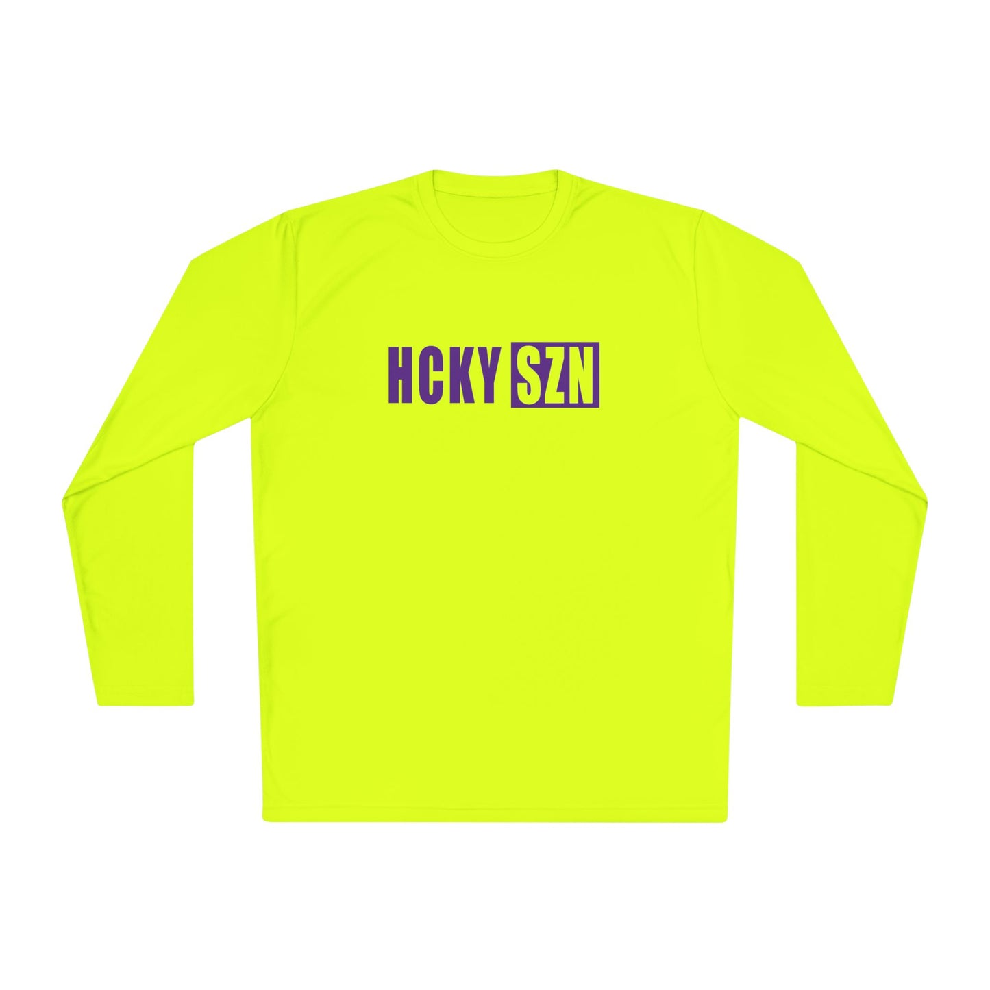 HCKY SZN Performance Long Sleeve Tee (Purple Logo) - Various Colors