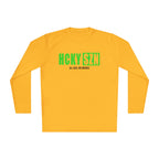 HCKYSZN (All Gas) Long Sleeve Adult Performance Tee - Gold/Lime/Black