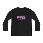 Every Season is HCKY SZN Youth Competitor Long Sleeve Tee (Pink Logo) - Various Colors