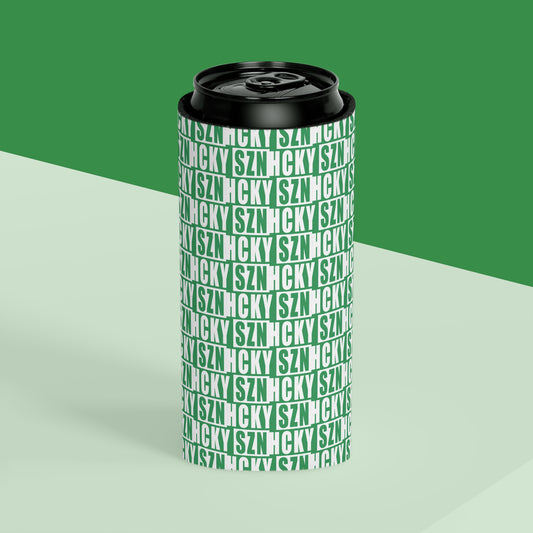HCKY SZN AOP Slim Can Cooler (Green)