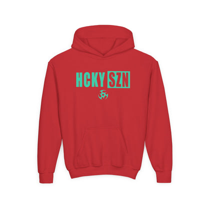 Youth HCKY SZN (Seafoam Logo) Hooded Sweatshirt - Various Colors