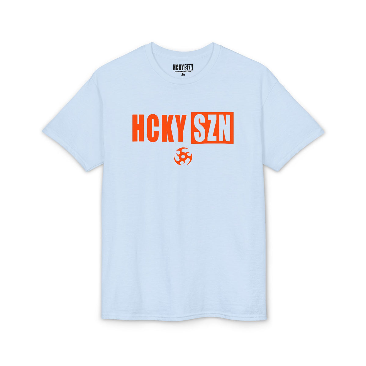 HCKY SZN Simple Star DryBlend Tee Shirt (Orange Logo) - Various Colors