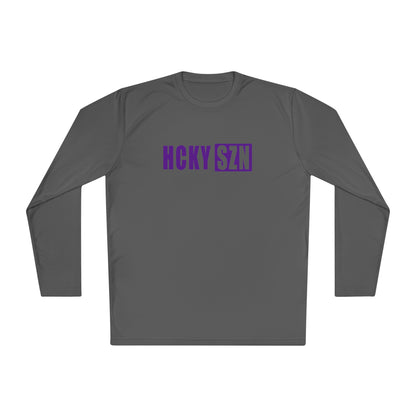 HCKY SZN Performance Long Sleeve Tee (Purple Logo) - Various Colors