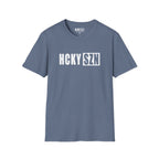 HCKY SZN Softstyle Tee Shirt (Heather Indigo)