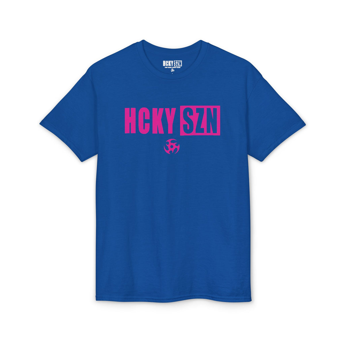 HCKY SZN Simple Star DryBlend Tee Shirt (Pink Logo) - Various Colors