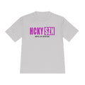 HCKYSZN (Hustle Hit) Adult Performance Tee - Silver/Fuchsia/Black