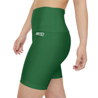 HKY SZN High Waisted Workout Shorts (Juniper Green)