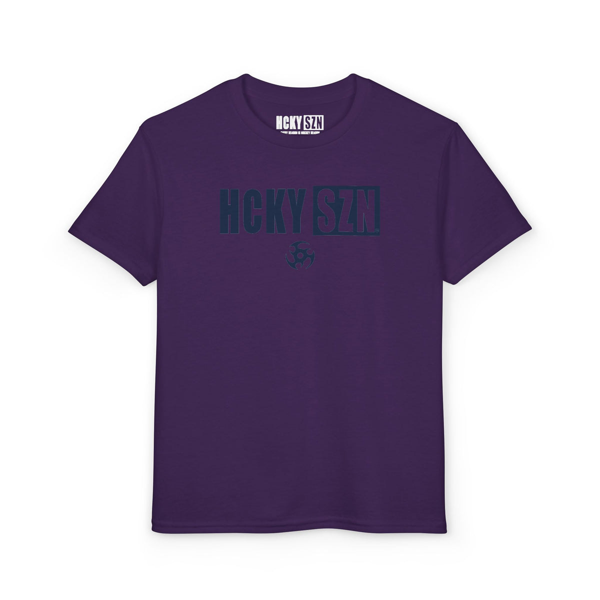 Youth HCKY SZN DryBlend Tee Shirt (Navy Logo) - Various Colors