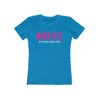 Every Season Is Hockey Season Women's Boyfriend Tee (Hot Pink Logo) - Various Colors