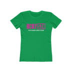 Every Season Is Hockey Season Women's Boyfriend Tee (Hot Pink Logo) - Various Colors