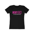 Every Season Is Hockey Season Women's Boyfriend Tee (Hot Pink Logo) - Various Colors