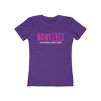 Every Season Is Hockey Season Women's Boyfriend Tee (Hot Pink Logo) - Various Colors