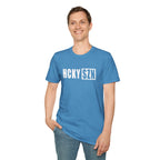 HCKY SZN Softstyle Tee Shirt (Heather Sapphire)
