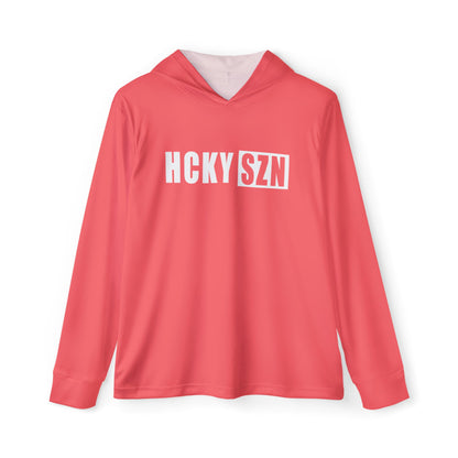 HCKYSZN Big Logo Performance Warmup Hoodie (Peach/White)