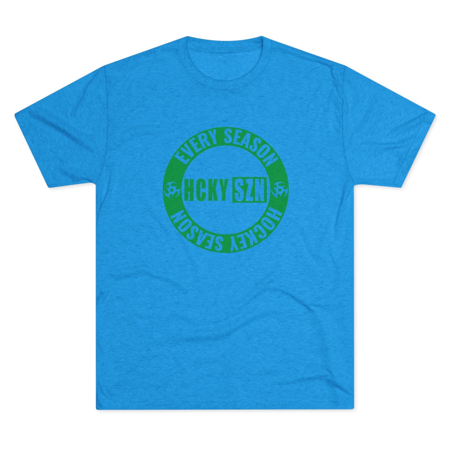 HCKY SZN Circle Logo TriBlend Tee Shirt (Green) - Various Colors