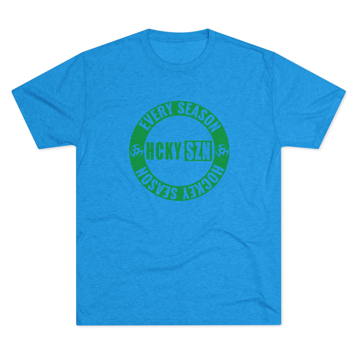 HCKY SZN Circle Logo TriBlend Tee Shirt (Green) - Various Colors