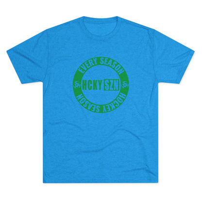 HCKY SZN Circle Logo TriBlend Tee Shirt (Green) - Various Colors