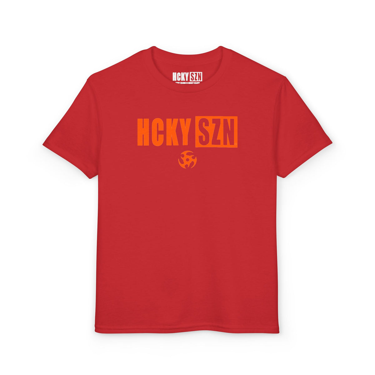 Youth HCKY SZN DryBlend Tee Shirt (Orange Logo) - Various Colors