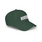HCKY SZN Low Profile Embroidered Baseball Cap - Forest Green (White Logo)