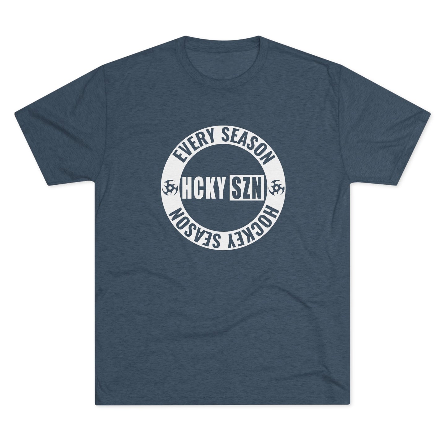 HCKY SZN Circle Logo TriBlend Tee Shirt (White) - Various Colors