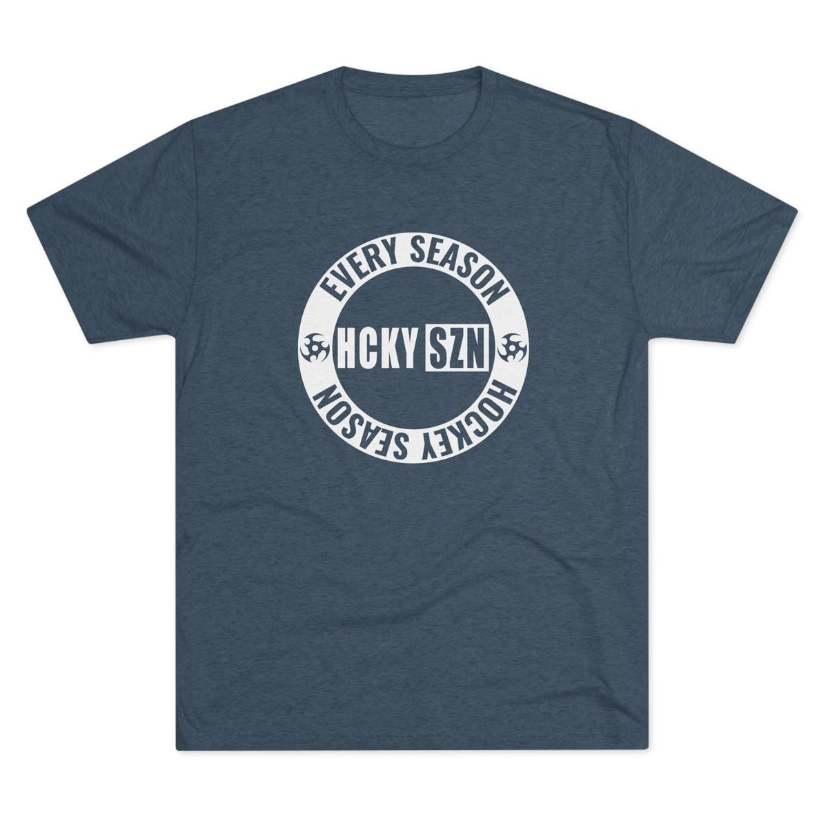 HCKY SZN Circle Logo TriBlend Tee Shirt (White) - Various Colors
