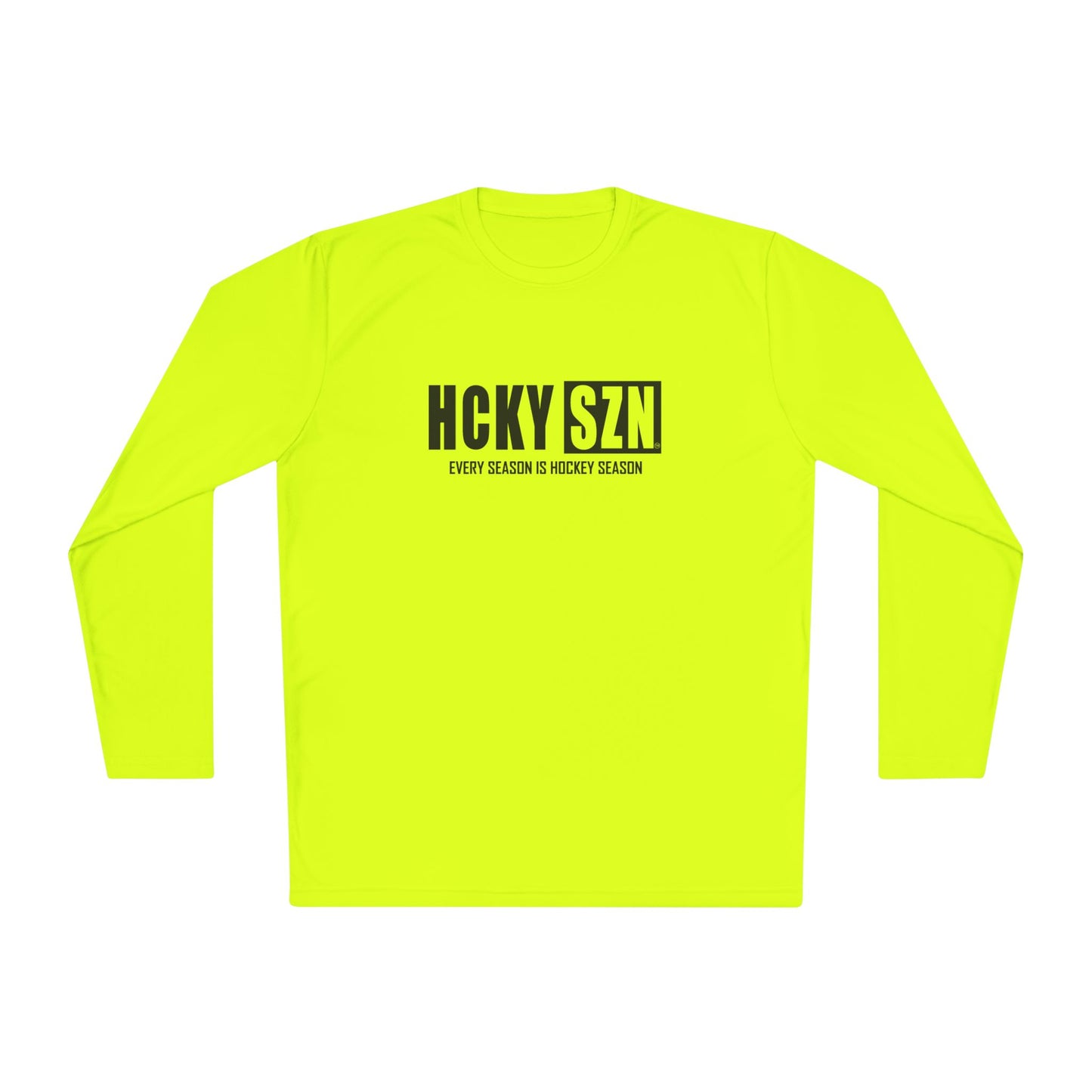 Every Season is HCKYSZN Performance Long Sleeve Tee - Black Logo