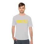 HCKYSZN (Flagship Logo) Adult Performance Tee - Silver/Yellow
